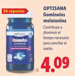 Lidl Optisana gominolas melatonina oferta