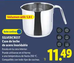 Lidl Silvercrest cazo de leche de acero inoxidable oferta