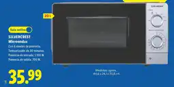 Lidl Silvercrest microondas oferta