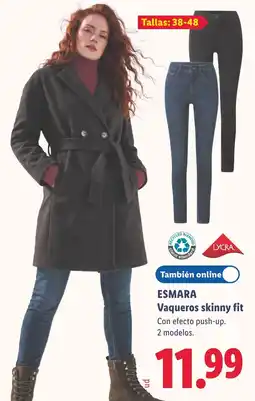 Lidl Esmara vaqueros skinny fit oferta