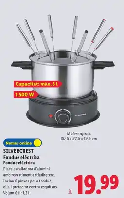 Lidl Silvercrest fondue eléctrica oferta