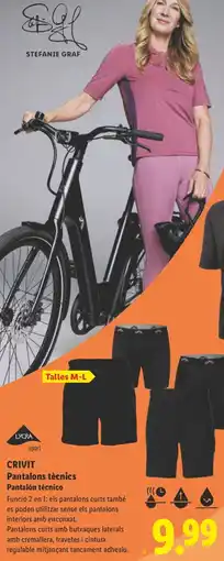 Lidl Lycra sport CRIVIT pantalón técnico oferta