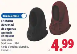 Lidl Esmara accesorio de capucha oferta
