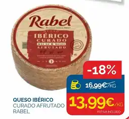 Cash Ecofamilia Rabel queso ibérico curado afrutado oferta