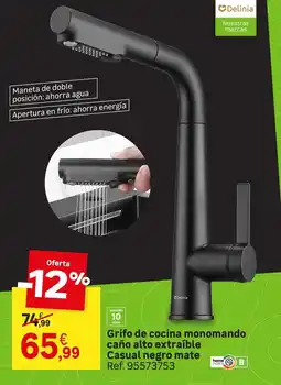 Leroy Merlin Home - grifo de cocina monomando cano alto extraible oferta