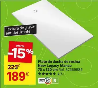Blanco - plato de ducha de resina new