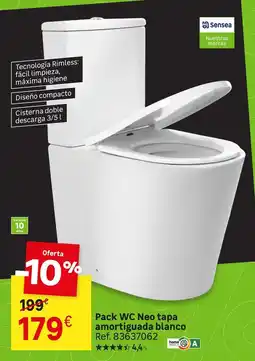 Leroy Merlin Blanco - pack wc neo tapa amortiguda oferta