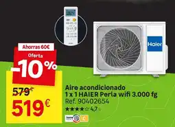 Leroy Merlin Haier - aire acondicionado 1x 1 perla wifi oferta