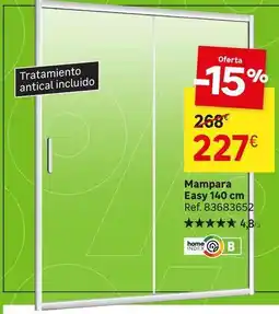 Leroy Merlin Easy - mampara easy 140 cm oferta