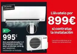 Leroy Merlin Aire - acondicionado 1x mt5au7s3v6k 3010f oferta