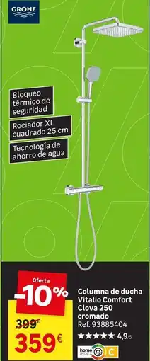 Leroy Merlin Grohe - columna de ducha vitalita comfort crombo 250 oferta