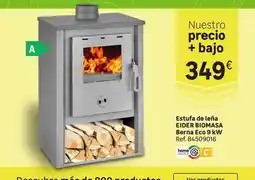 Leroy Merlin Berna - estufa de leña eider biomasa eco 9 kw oferta