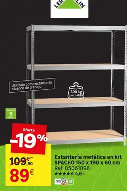 Leroy Merlin Home - estantería metalica en kit oferta