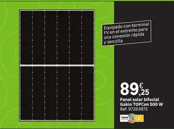 Solar - panel bífical goicn topcon 500 w