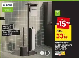 Leroy Merlin Home - portarrollos de pie con escobillero oferta