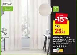 Leroy Merlin Visillia cíntes fruace aman a lino 200 x 280 cm oferta