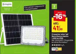 Leroy Merlin Solar - proyector led bevo blanco neutro oferta