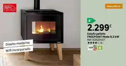 Leroy Merlin Freepoint - estufa pellets modo 9.3kw oferta