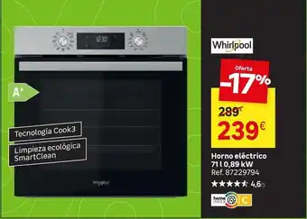 Whirlpool - horno eléctrico