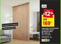 Leroy Merlin Home - separador de ambientes recargables lamas oferta