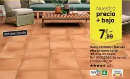 Leroy Merlin Home - suelo ceramico hervas efecto cuero cotto oferta