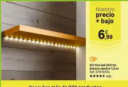 Leroy Merlin Blanco - kit tira led 240 lm neutro oferta