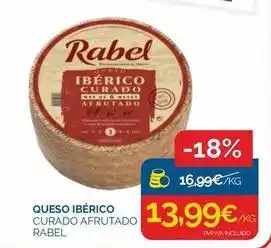 Queso ibérico curado afrutado