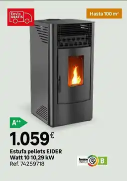 Leroy Merlin Home - estufa pellets water 1010,29 kw oferta