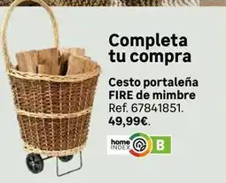 Leroy Merlin Home - cesto portaleña fire de mimbre oferta