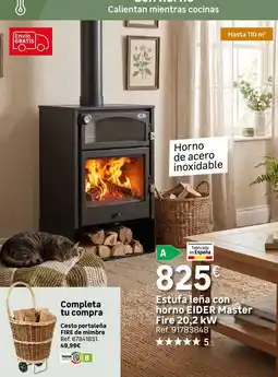 Leroy Merlin Home - estufa leña con horno eder master oferta