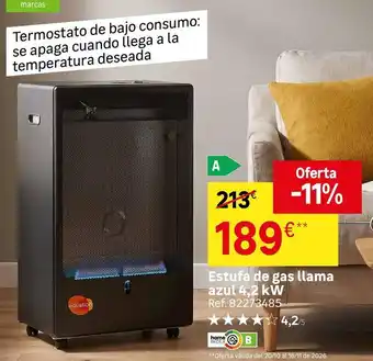 Equation - estufa de gas llama azul