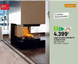 Leroy Merlin Crystal - hogar de leña crystal 12 kw oferta
