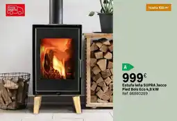 Leroy Merlin Supra - estufa leña jacco piel bois eco 4,8 kw oferta