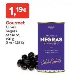 Suma Supermercados Gourmet - olives negres sense os oferta