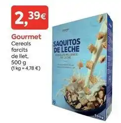 Suma Supermercados Gourmet - cereales farcits de llet oferta