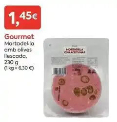 Suma Supermercados Gourmet - mortadel.la con aceitunas oferta