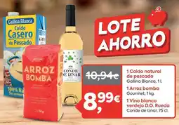 Suma Supermercados Gallina blanca - 1 caldo natural de pescado oferta