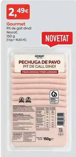 Suma Supermercados Gourmet - pechuga de pavo oferta