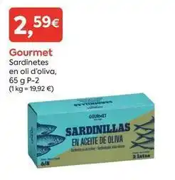 Suma Supermercados Gourmet - sardinetes en oli d'oliva oferta