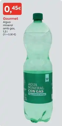 Suma Supermercados Gourmet - aigua mineral amb gas oferta