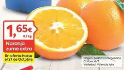 Suma Supermercados Origen - naranja zumo extra oferta