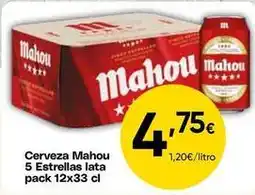 FROIZ Mahou - cerveza 5 estrellas lata pack 12x oferta