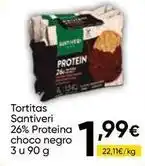 FROIZ Santiveri - tortitas 26% proteina choco negro oferta