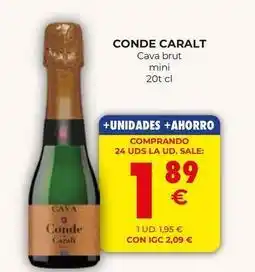 Conde de caralt - cava brut mini