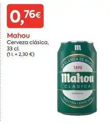 Suma Supermercados Mahou - cerveza clasica oferta