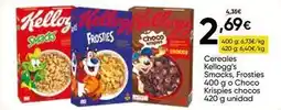 FROIZ Kellogg's - cereales smacks, frosties o choco krispies chocos oferta
