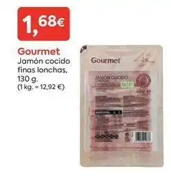 Suma Supermercados Gourmet - jamón cocido finas lonchas oferta
