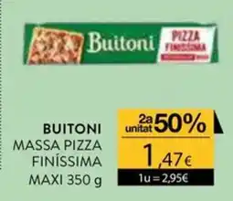 Plusfresc Buitoni massa pizza finíssima oferta