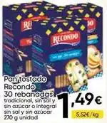 FROIZ Recondo - pan tostado oferta