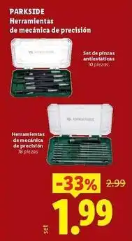 Ocine Parkside - herramientas de mecanica de precision oferta